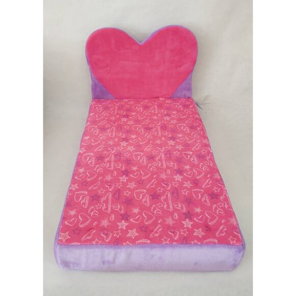 Build-A-Bear Workshop Plush Heart Chair Bed - Pink, Purple - Picture 7 of 10